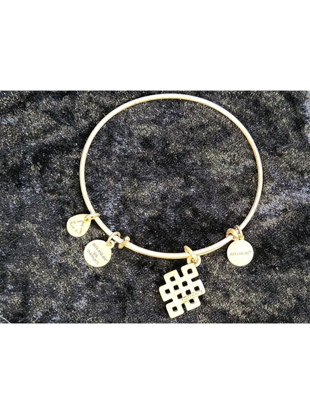 Alex and Ani Celtic Endless Knot Gold-tone Charm Bracelet